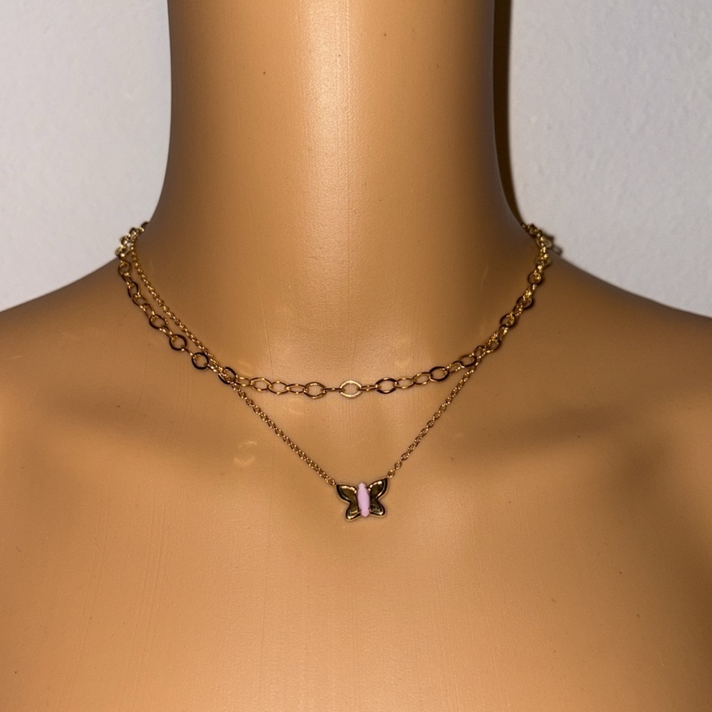 Kendra Scott SADIE 14K Gold Over Brass Multi-Strand Necklace - Lavender - Picture 2 of 6